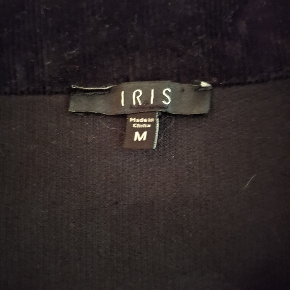 Iris Women's Black Corduory Sleeveless Button-Up Dress - Picture 4 of 7